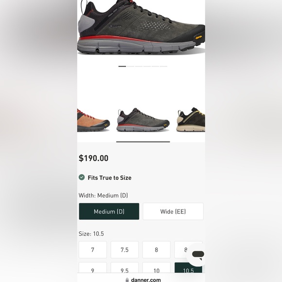 DANNER TRAIL 2650 (10.5) DARK GRAY - Picture 15 of 16